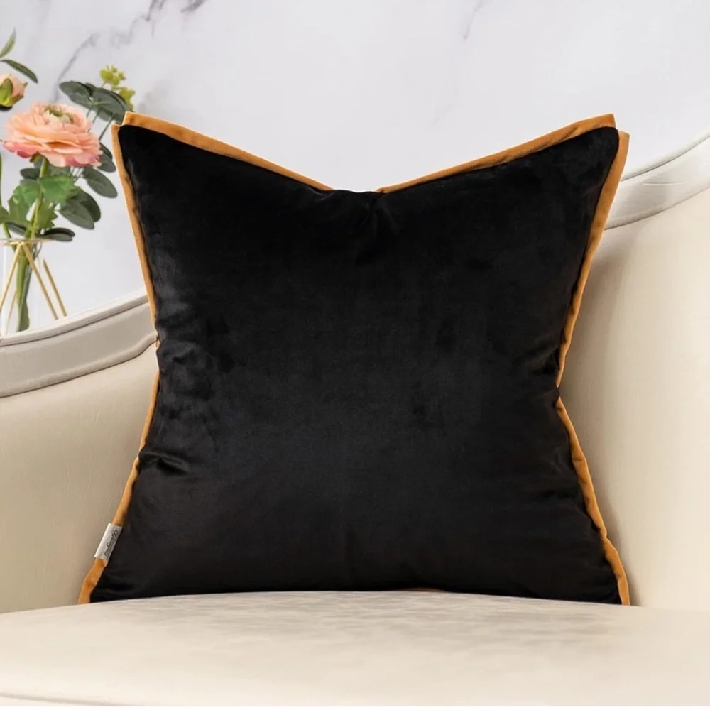 🆕 Zebra Print Velvet EURO decorative accent pillow cover in 18” x 18”